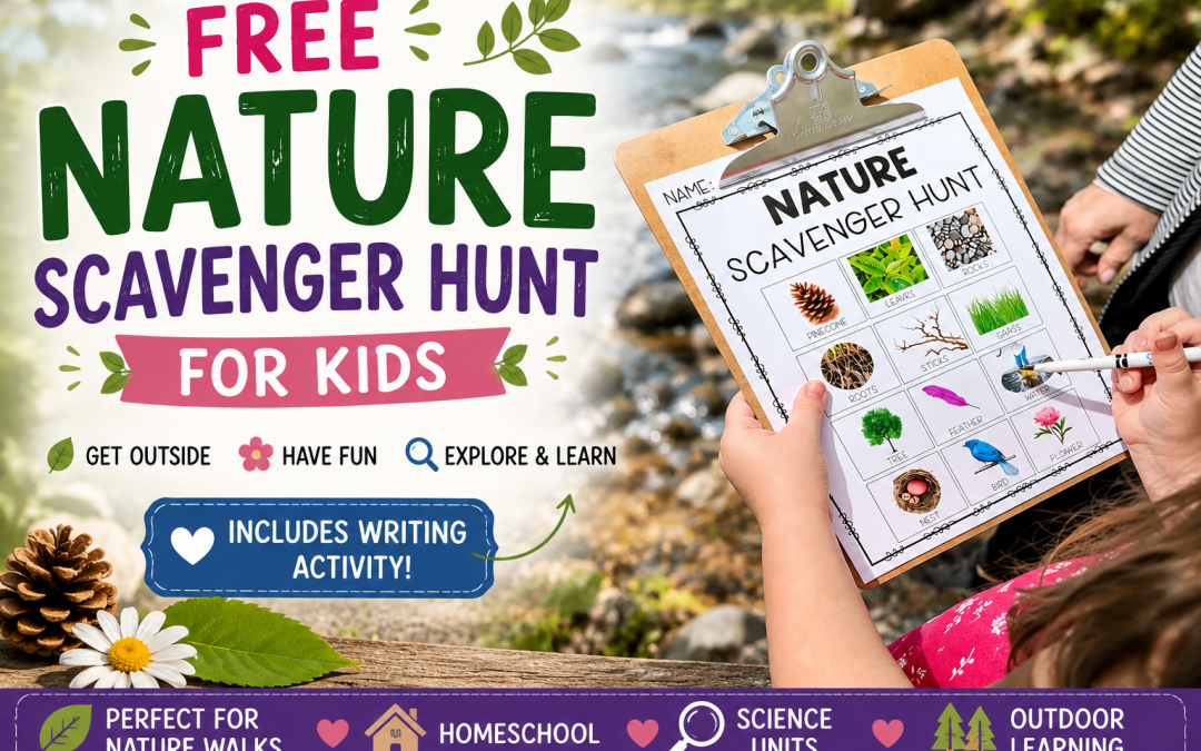 Free Nature Scavenger Hunt for Kids | Printable Outdoor Activity