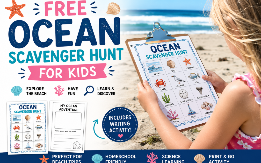Free Ocean Scavenger Hunt for Kids
