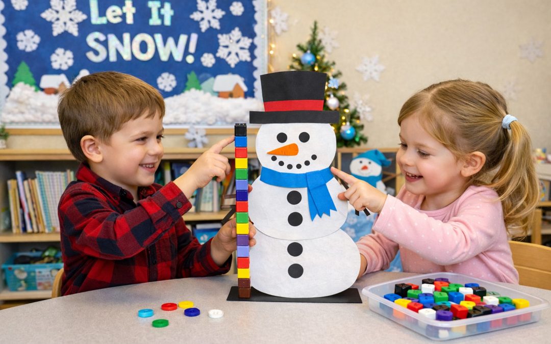 Snowman Activities for Kindergarten + Free Winter Craft