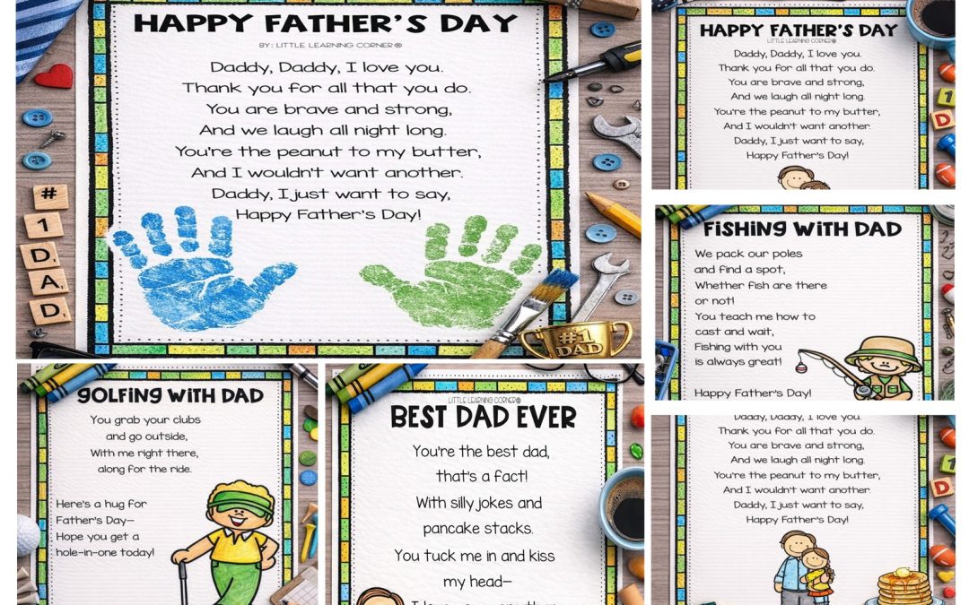 Father’s Day Poems for kids | Easy Keepsake Ideas for Dad