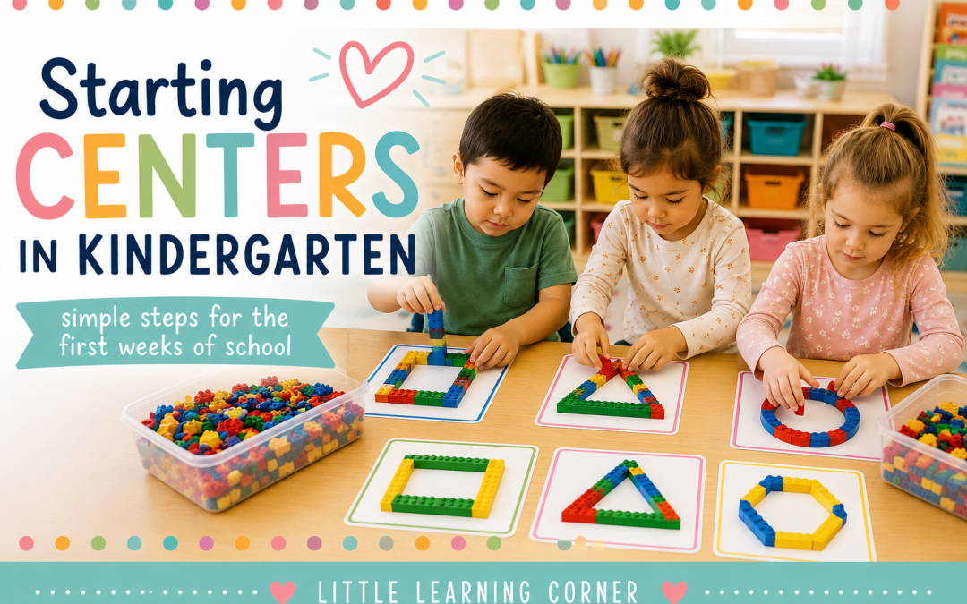Starting Centers in Kindergarten | 5 Easy Tips + Free Printables