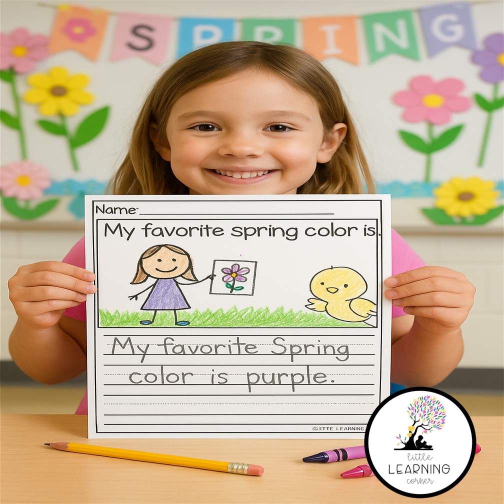 Spring writing prompts for kindergarten