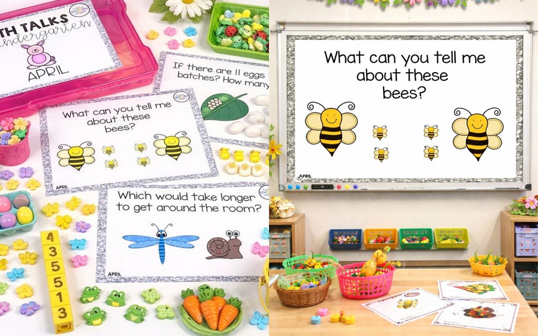 Free April Math Talks for Kindergarten | Spring Math Activities
