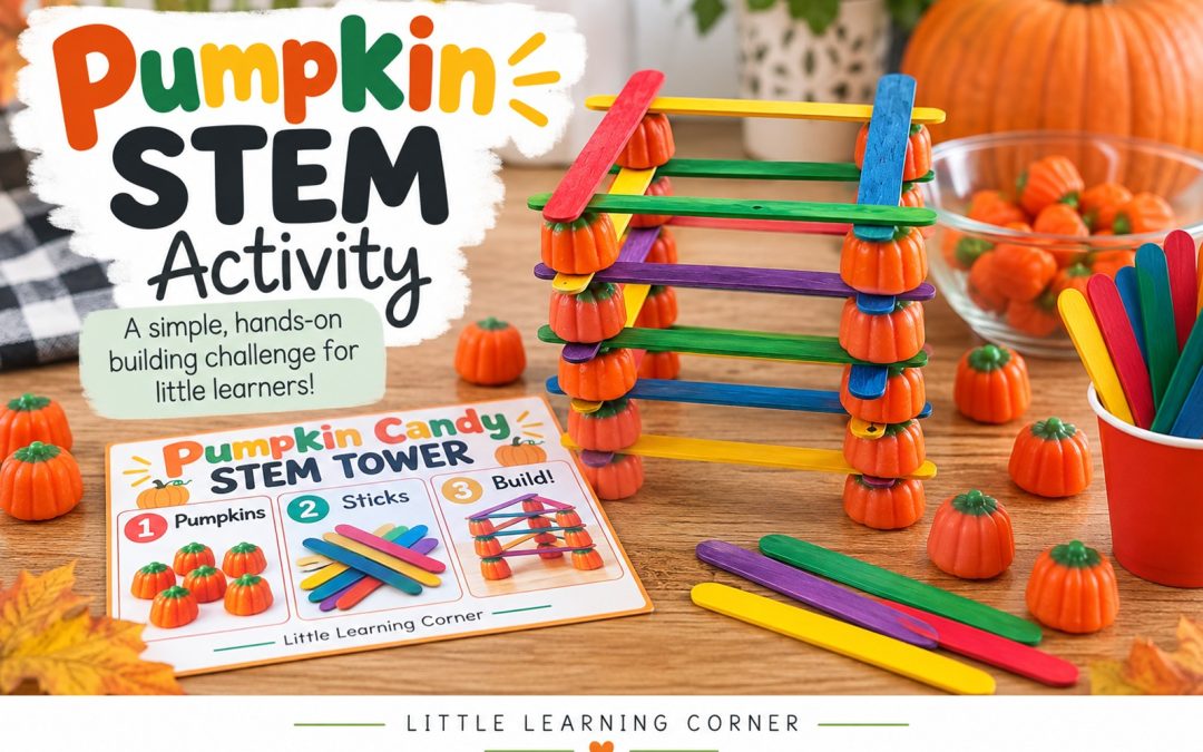 Free Pumpkin STEM Activity for Preschool & Kindergarten